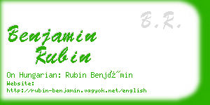 benjamin rubin business card